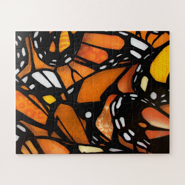 Butterfly wings close up jigsaw puzzle (Horizontal)