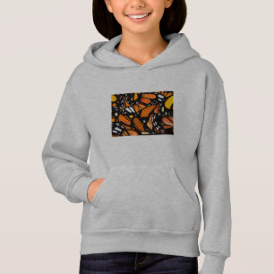 Butterfly wings close up on hoody 