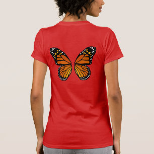 Butterfly Wings Dames T-shirt Beurre mignon Tee Pa