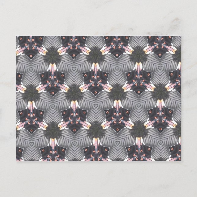 Butterfly Wings Geometric Design Postcard (Front)