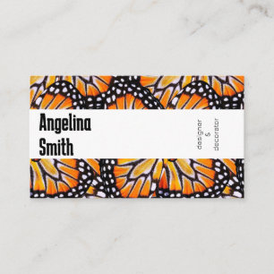 Butterfly wings monarch colorful modern  business card