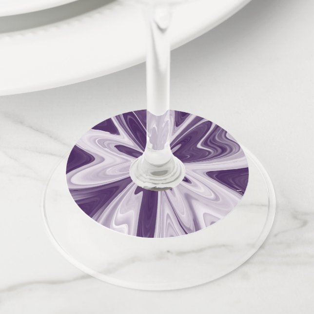 butterfly wings wine glass tag (Close Up)
