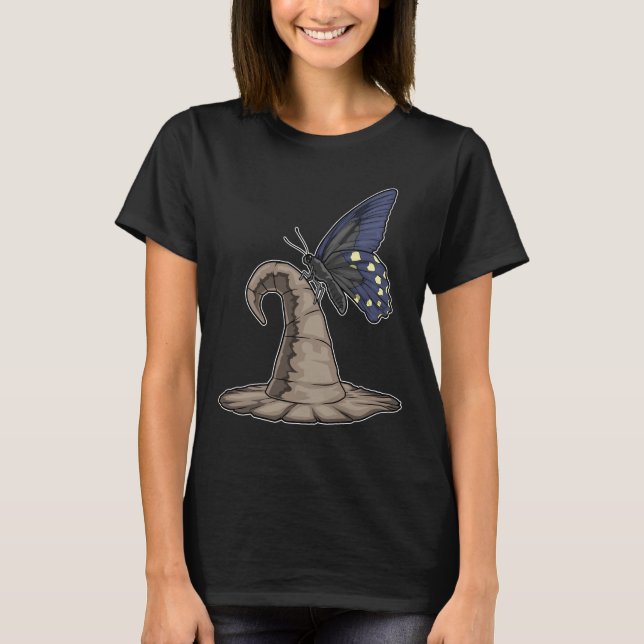 Butterfly Witch hat T-Shirt (Front)