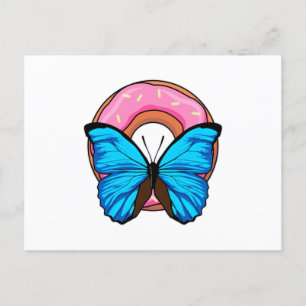 Butterfly with Doughnut Postcard