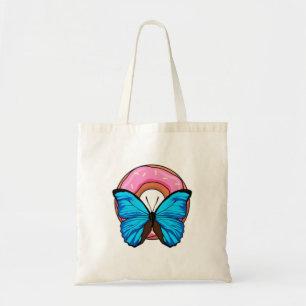 Butterfly with Doughnut Tote Bag