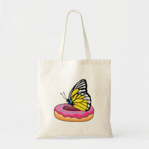 Butterfly with Doughnut Tote Bag