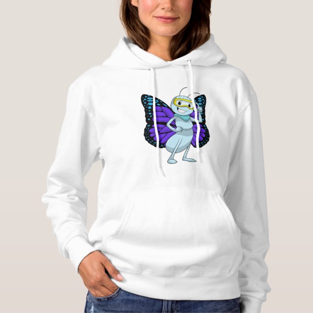 Butterfly with Goggles Hoodie (Front)