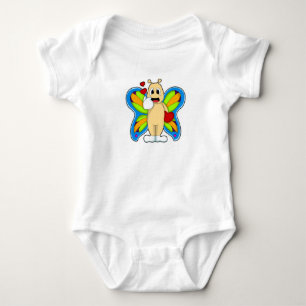 Butterfly with Heart Baby Bodysuit