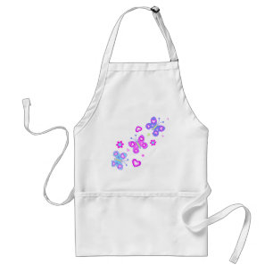 butterfly with hearts standard apron