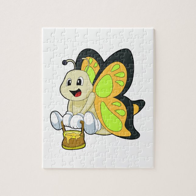 Butterfly with Honey Jigsaw Puzzle (Vertical)