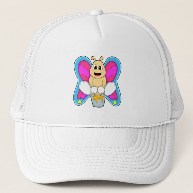 Butterfly with Honey Trucker Hat (Front)
