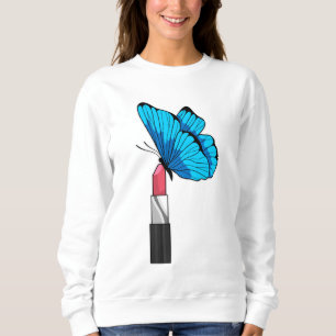 Butterfly with Lipstick Sweatshirt