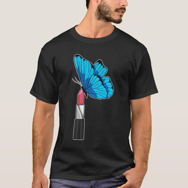 Butterfly with Lipstick T-Shirt (Front)