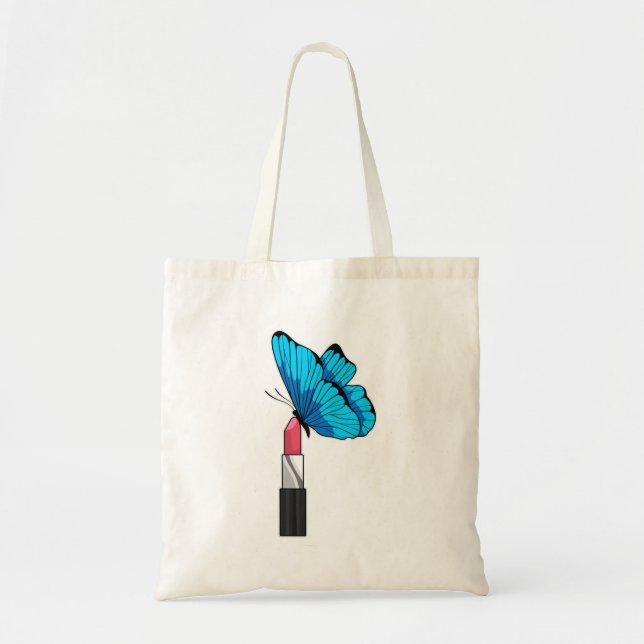 Butterfly with Lipstick Tote Bag (Front)