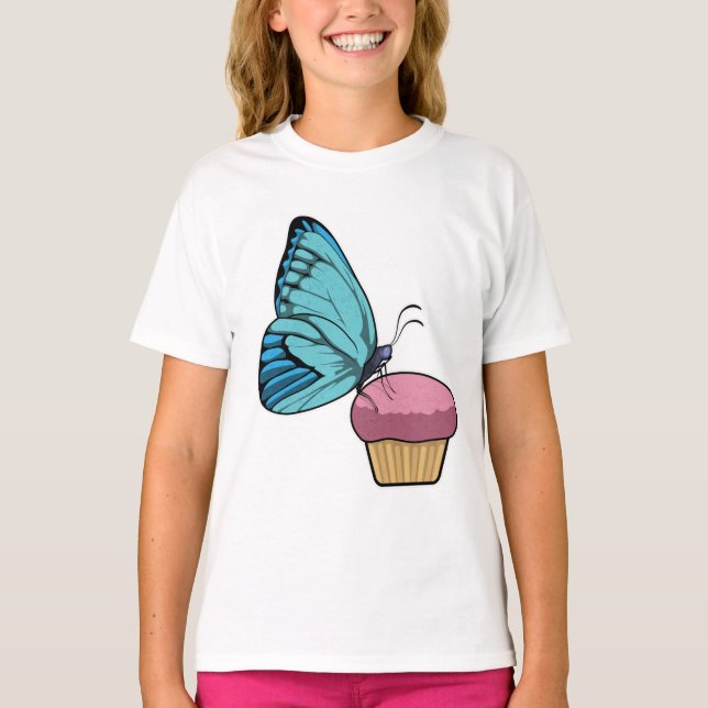 Butterfly with Muffin T-Shirt (Front)