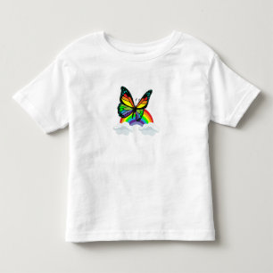 Butterfly with Rainbow Toddler T-shirt
