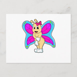 Butterfly with Ribbon Postcard