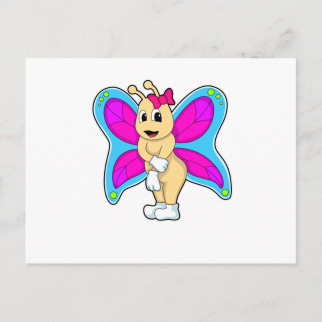 Butterfly with Ribbon Postcard (Front)