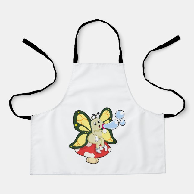 Butterfly with Soap bubbles Apron (Front)