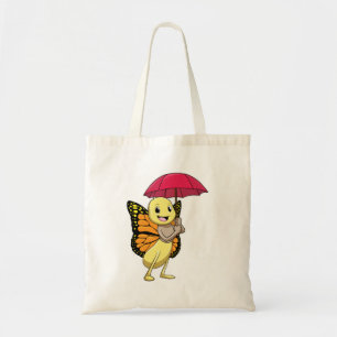 Butterfly with Umbrella Tote Bag