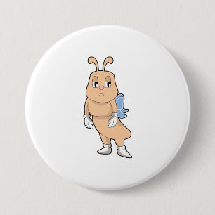 Butterfly without Wings 3 Inch Round Button