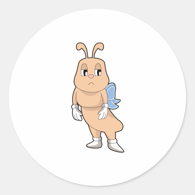 Butterfly without Wings Classic Round Sticker (Front)