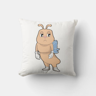 Butterfly without Wings Throw Pillow