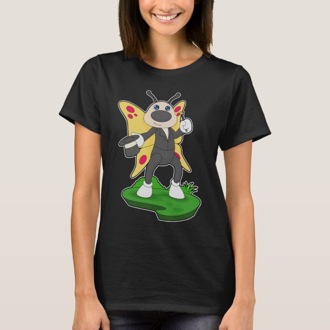 Butterfly Wizard Magic wand Cylinder T-Shirt (Front)