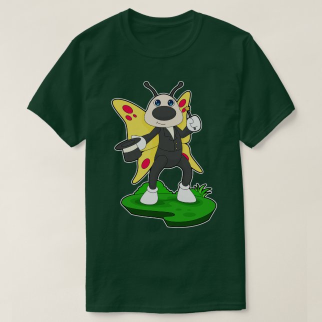 Butterfly Wizard Magic wand Cylinder T-Shirt (Design Front)