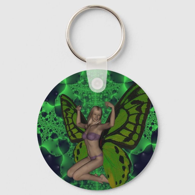 Butterfly woman keychain (Front)