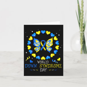 Butterfly World Down Syndrome Day Awareness Socks Card