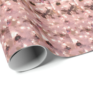 Butterfly wrapping paper