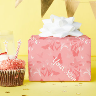 Butterfly Wrapping Paper Personalized Gift Paper