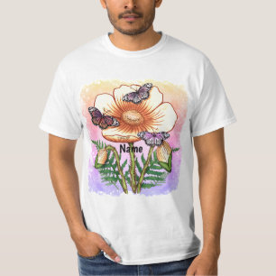 Butterfly yellow Poppy  T-Shirt