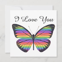 Butterfly You Are Loved Flat Card