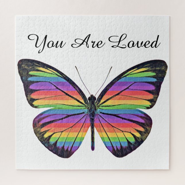Butterfly You Are Loved Jigsaw Puzzle (Vertical)