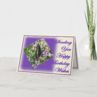 ButterflyBdayWishes-customize Card