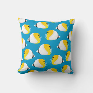 Butterflyfish Throw Pillow