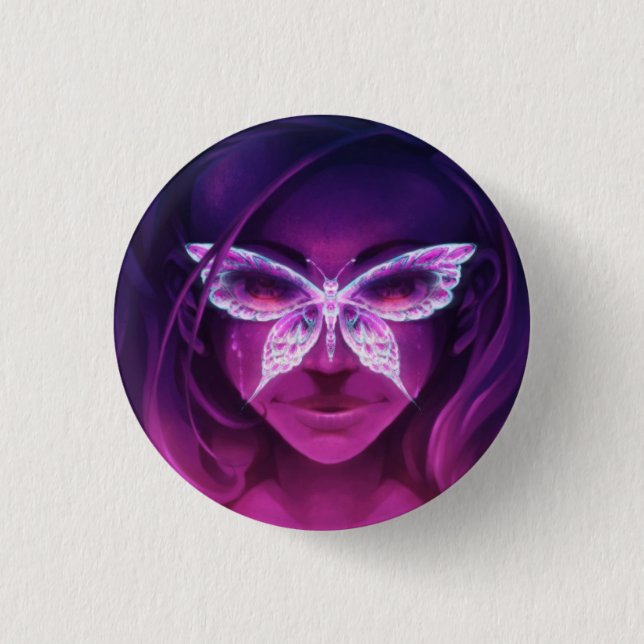 ButterflyRash 1 Inch Round Button (Front)