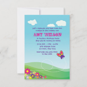 Butterfly's Flight Invitation