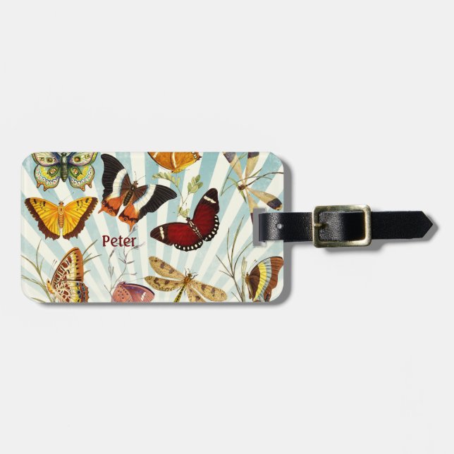 Butterflys Luggage Tag (Front Horizontal)