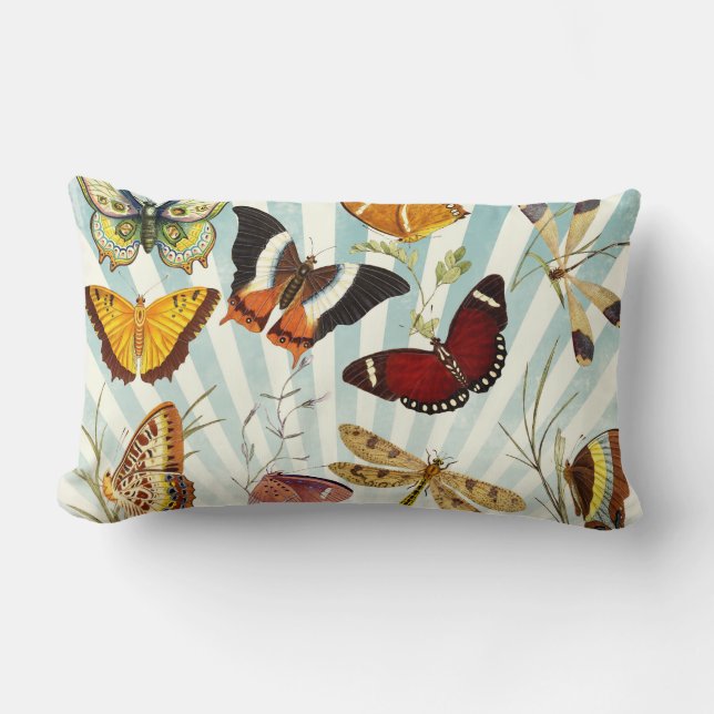 Butterflys Lumbar Pillow (Front)