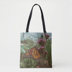 butterflys orange tote bag