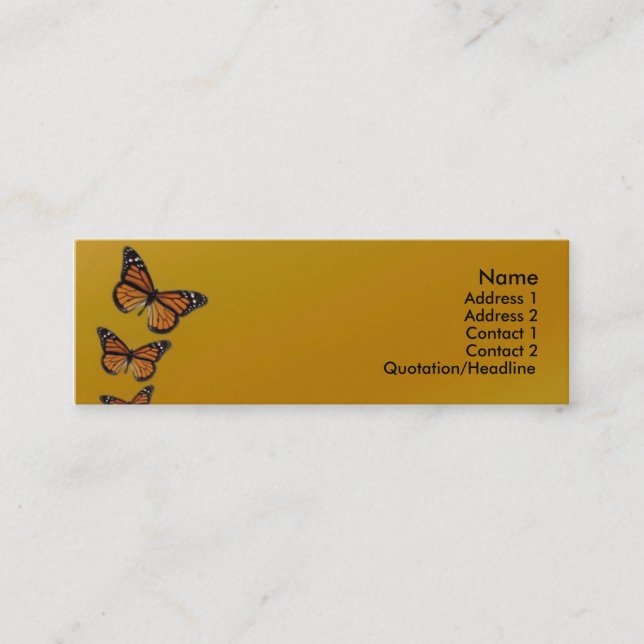 Butterfly's Profile Card (Front)