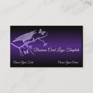 Butterflys & Raven Logo Business Card