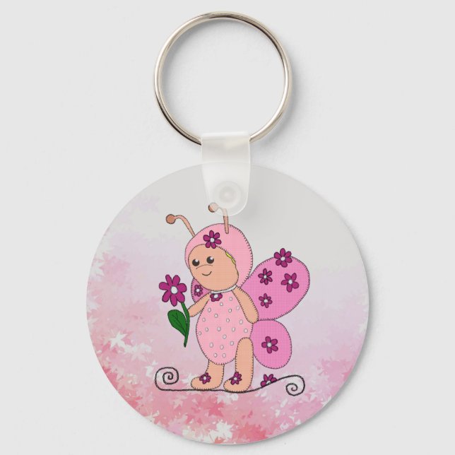 butterling Rosa Keychain (Front)