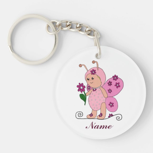 butterling Rosa Keychain (Front)