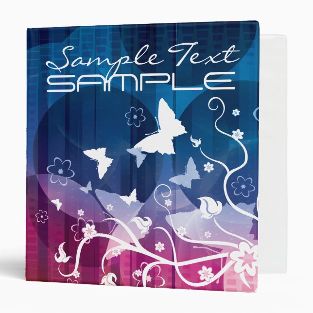 Butterly Silhouettes Binder (Front/Inside)