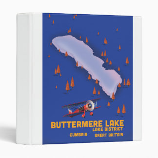 Buttermere lake, lake district travel poster binder
