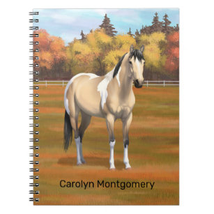 Buttermilk Buckskin Pinto Dun Paint Horse Notebook